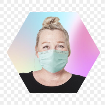 Png woman wearing surgical mask, | Free PNG - rawpixel