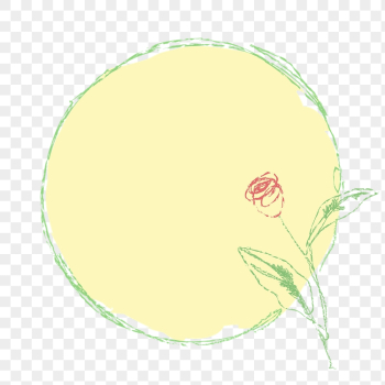 Png yellow rose frame, crayon | Free PNG - rawpixel