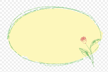 Png yellow rose frame, crayon | Free PNG - rawpixel