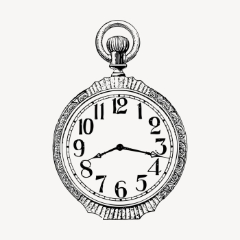 Pocket watch, vintage illustration vector. | Free Vector Illustration - rawpixel Pocket watch, vintage illustration vector. | Free Vector Illustration - rawpixel
