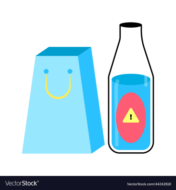 poison bottle with shopping paper bag poison bottle with shopping paper bag