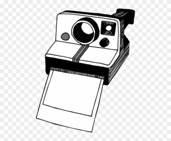 Polaroid Camera Clipart Black And White - Polaroid Clipart