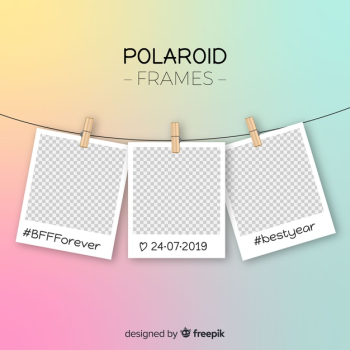 Polaroid frame template Free Vector Polaroid frame template Free Vector