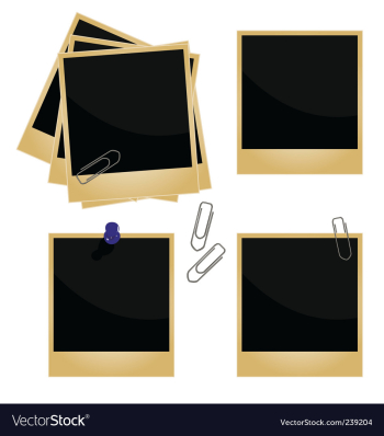Polaroid frame vector image Polaroid frame vector image