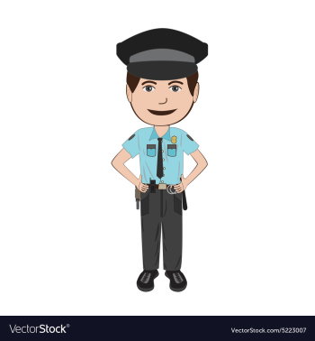 Policeman vector image
