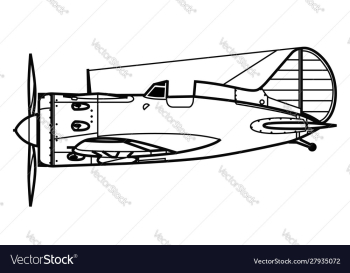 Polikarpov i-16 vector image