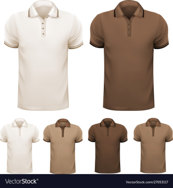 Polo shirt man vector image