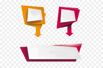 Polygon Arrow Icon - PPT decorative colored polygons with arrow 