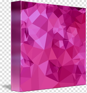 Polygon Pink Abstract art, abstract polygons transparent background PNG clipart