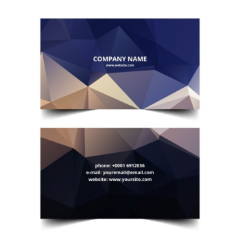 Polygonal business card