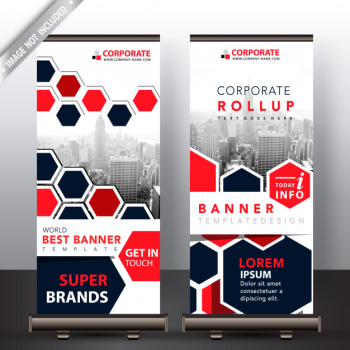 polygonal roll up design