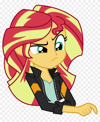 Pondering Sunset By Sketchmcreations Vector - Equestria Girls Sunset Shimmer Vector