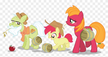 Pony Applejack Cartoon Mammal Vertebrate Horse Like - Mlp Granny Smith Baby