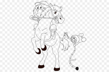 Pony Mustang Drawing Rein Bridle - doraemon Pony Mustang Drawing Rein Bridle - doraemon