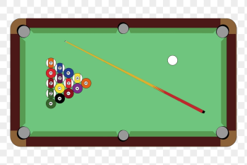 Pool table png sticker, sport | Free PNG - rawpixel