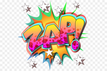 Pop art Comics Comic book Clip art - Yellow change, English stars, explosive stickers 