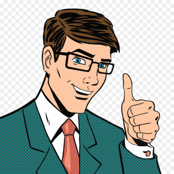 Pop art Comics Royalty-free Illustration - A thumbs up man Pop art Comics Royalty-free Illustration - A thumbs up man