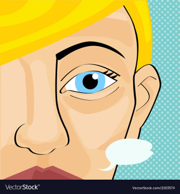 Pop art women vintage vector image Pop art women vintage vector image