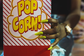 Popcorn Box In Hand Popcorn Box In Hand