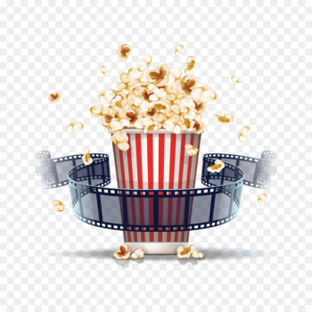Popcorn Film Stock illustration Cinema - Popcorn and film Popcorn Film Stock illustration Cinema - Popcorn and film