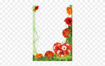 Poppies Color Of Love - Mother's Day Png Frames Poppies Color Of Love - Mother's Day Png Frames
