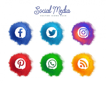 popular social media creative logo collection