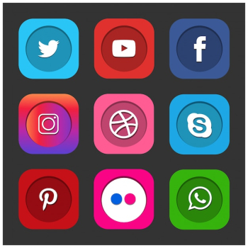 popular social media icons popular social media icons