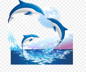 Porpoise Sticker Illustration - dolphin Porpoise Sticker Illustration - dolphin