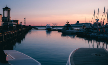 Port With Yacht Port With Yacht
