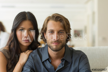 Portrait attractive young couple Portrait attractive young couple