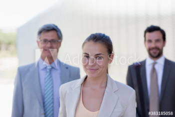 Portrait confident corporate business people Portrait confident corporate business people