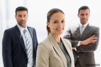Portrait confident corporate business people Portrait confident corporate business people