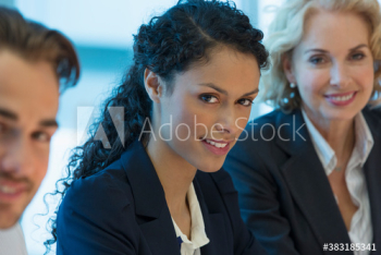 Portrait confident corporate business people Portrait confident corporate business people