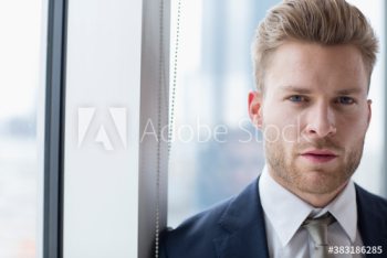 Portrait confident handsome young businessman Portrait confident handsome young businessman