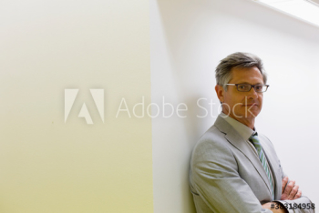 Portrait confident mature corporate businessman in suit Portrait confident mature corporate businessman in suit