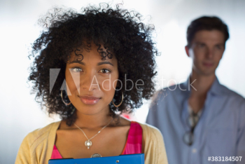 Portrait confident young businesswoman Portrait confident young businesswoman