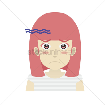 Portrait of a girl looking disappointed Portrait of a girl looking disappointed