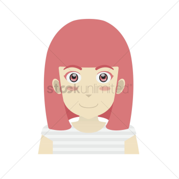 Portrait of a girl smiling Portrait of a girl smiling