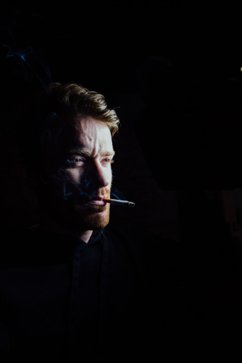 Portrait of Man Smoking Portrait of Man Smoking