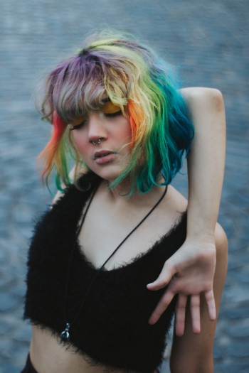 Portrait of Woman Wearing Black Crop Top Portrait of Woman Wearing Black Crop Top