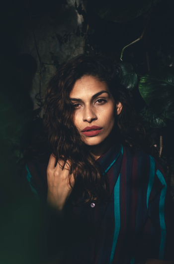 Portrait Of Woman Wearing Collared Top Portrait Of Woman Wearing Collared Top