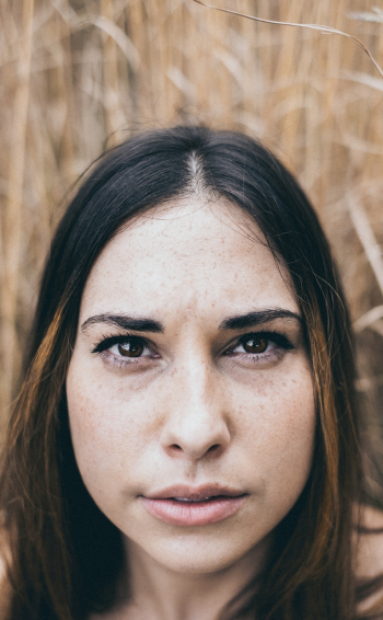 Portrait of Woman with Brunette Hair Portrait of Woman with Brunette Hair