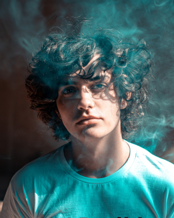 Portrait Photo of Man With Curly Hair Portrait Photo of Man With Curly Hair