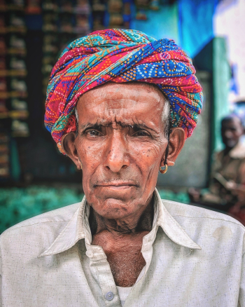Portrait Photography of an Old Man Wearing Headscarf Portrait Photography of an Old Man Wearing Headscarf