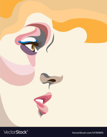 Portrait vector image Portrait vector image