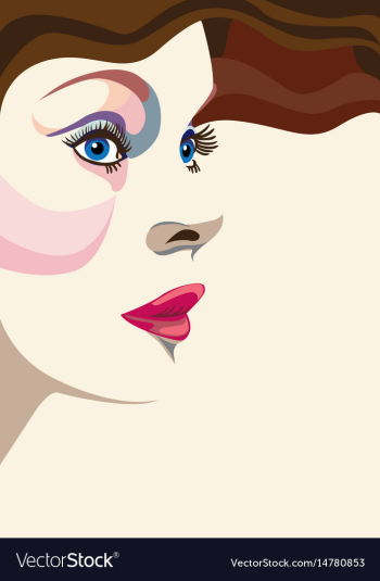 Portrait vector image Portrait vector image