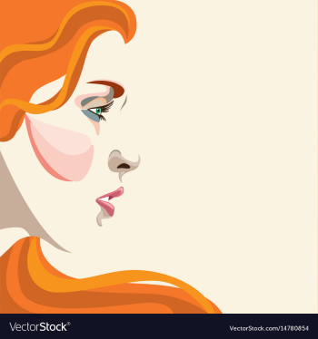 Portrait vector image Portrait vector image