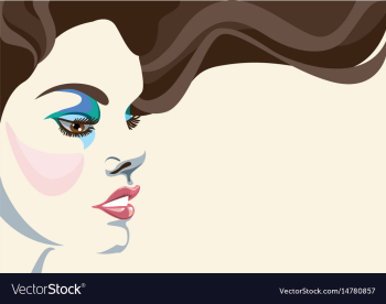 Portrait vector image Portrait vector image