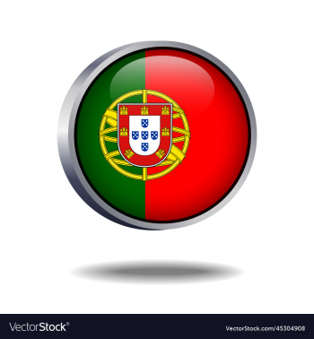 portugal flag button portugal flag button
