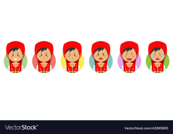 portuguese avatar with various expression portuguese avatar with various expression